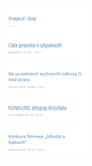 Mobile Screenshot of blog.sciaga.pl